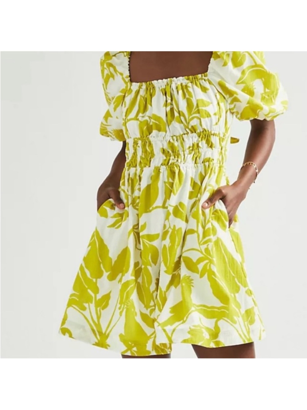 Anthropologie Maeve Feliciana tropical print mini dress, S